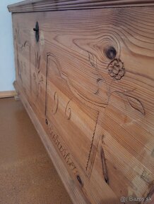 Historická drevená truhlica - 6