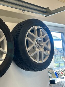 Originálne disky BBS Montreal R16 5x100 + zimne pneu contin - 6