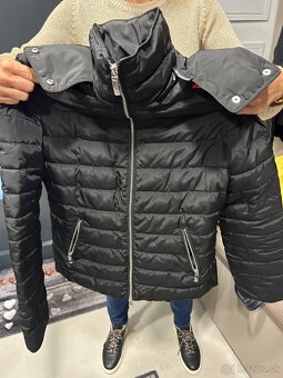 Armani jeans čierna bunda iT38 naša 34 , resp. XS čierna - 6