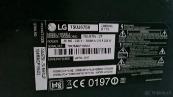 Predám TV LG 75UJ675V 4k 75" 190cm - 6