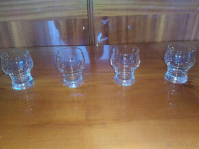 Retro sklenené poháre, vázy, šálky - 6