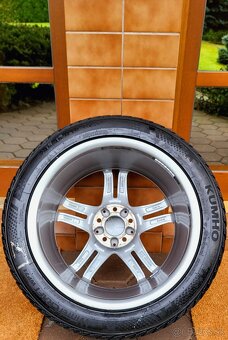 alu R18 5x112 bicolor, orig. Mercedes E, zimné pneu 245/45 - 6