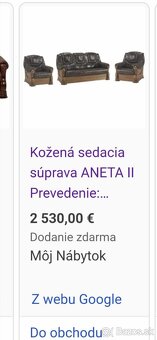 Kožená suprava + stolík - 6