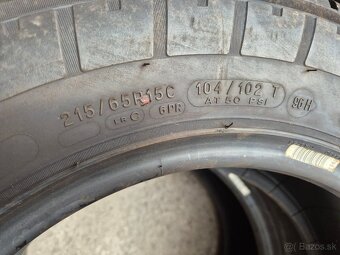 215/65 r15C letné 2 ks MICHELIN dezén 8,3 mm - 6