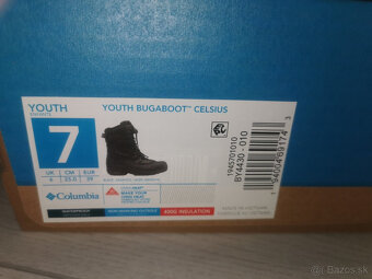Detskézimné čižmy Columbia YOUTH BUGABOOT CELSIUS veľ 39. 25 - 6