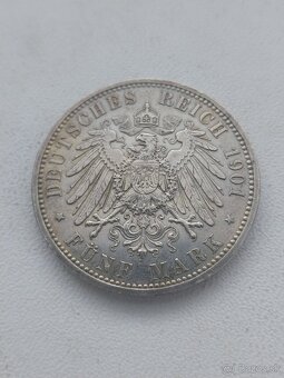 Mince Strieborne 3 a 5 marky nemecko - 6