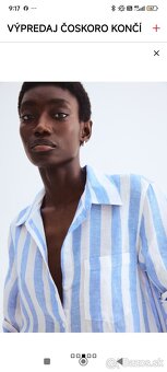 Nová dámska ľanová košeľa H&M -veľ. XL - 6