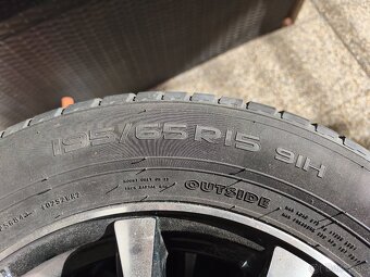 Predám elektróny s pneumatikami 195/65/R15 - 6
