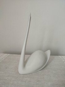 Royal dux labuť porcelánová soška - 6