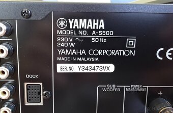 Yamaha A-S500 čierny STEREO zosilňovač / zosilovač - 6