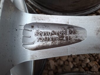 Predám org. hlinikové disky-Kia/Hyundai--R18 - 6