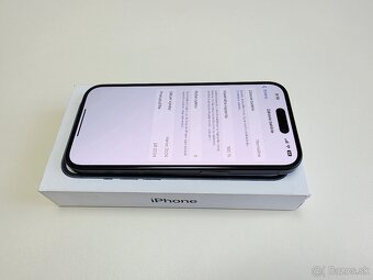 APPLE IPHONE 15 128GB BLACK,ZDRAVIE BATERKY 100% - 6