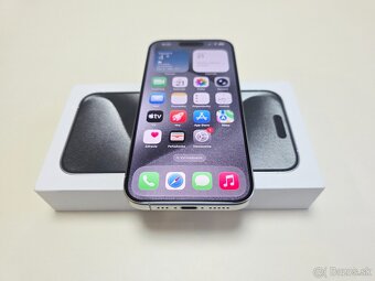 APPLE IPHONE 15 PRO 128GB WHITE TITANIUM TOP STAV - 6