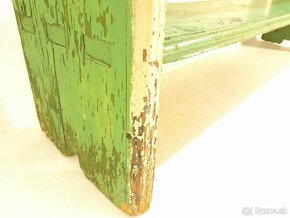 Stará drevená knižnica - polica na knihy - wooden libary - 6