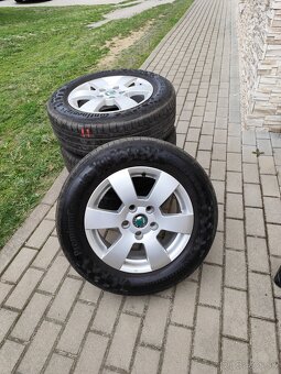 Predám Škoda hlinikové disky s pneumatikami - 6