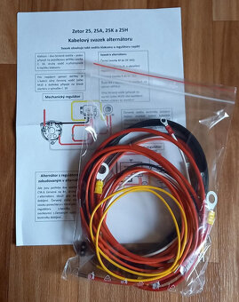 kabeláž ZETOR 25 - verze dynamo nebo alternátor - 6