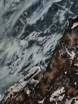 Hyperrealistická akrylová maľba / obraz Tatranský tiger - 6