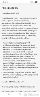 Vysielačka INTEK MT 3030 - 6