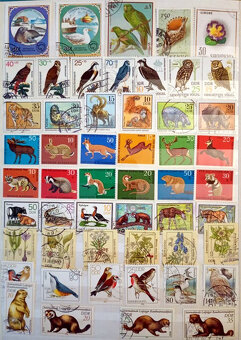 Predám poštové známky fauna ,flóra 596 ks - 6
