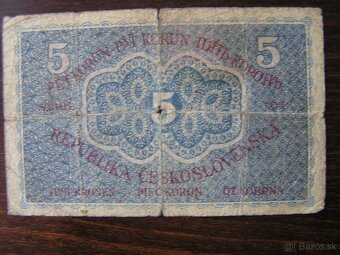 ČESKOSLOVENSKÁ BANKOVKA: 5-KORUNA -1919 - 6