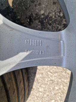 Sada zliatinových diskov RONAL, 7Jx17 ET37, 5x100 - 6