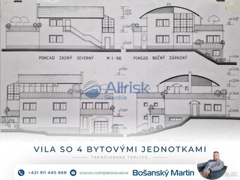 VILA so 4 bytovými jednitkami v kúpeľnom meste Trenčianske T - 6