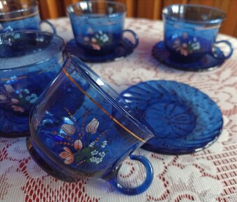 Modrá kávová súprava - 6