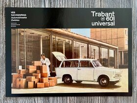 Dobový prospekt Trabant 601 ( 1966 ) česky - 8ks - 6