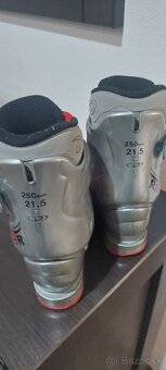 Detské lyže, lyžiarky, paličky, prilba - 6