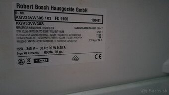 PREDÁM - Chladnička s mrazničkou BOSCH - 6