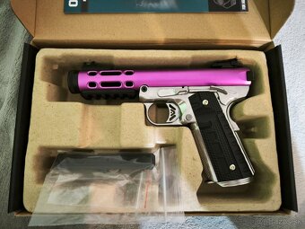 Plynová zbraň WE 1911 GALAXY fialová čelo hliníková - 6