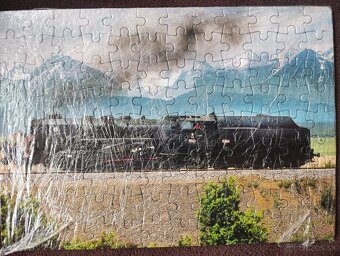 Železničné puzzle - parné mašinky - 6