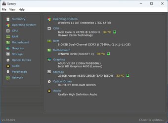 Predám vylepšený počítač LENOVO ThinkCentre E73 SFF - 6
