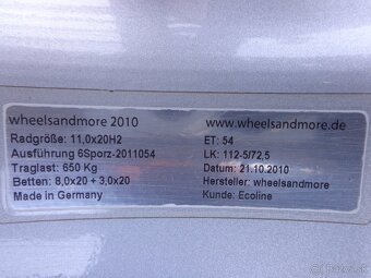 3dielne kované aludisky Wheelsandmore R20 5x112 - 6