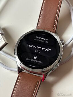 Huawei watch GT 5 46mm, silver & leather - 6