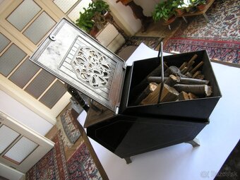 Predám krásny starožitný uhlák s lopatkou - 6