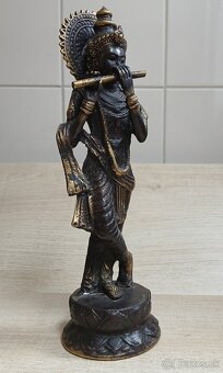 Ručne vyrobená sada troch bronzových Hindských božstiev - 6