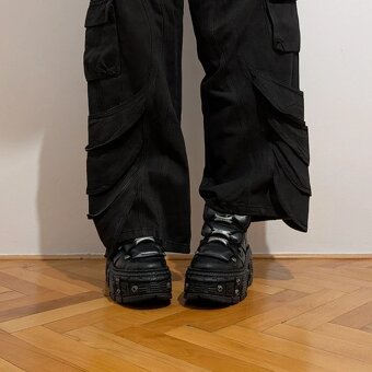 Masívne kožené platformy New Rock M-Wall106 S25 | Veľkosť 44 - 6