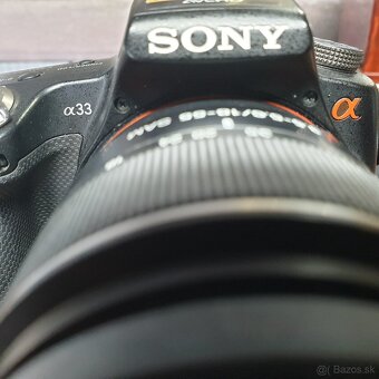 Sony alpha 33 zrkadlovka + objektívy 18-55 a 75-300 - 6