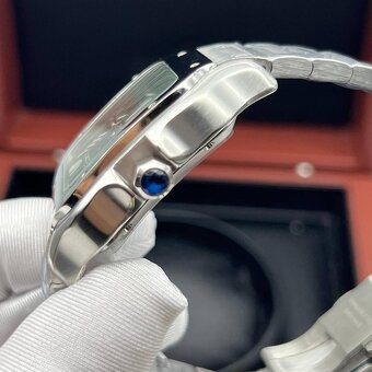 Hodinky Cartier Santos de Cartier s automatickým mechanizmom - 6