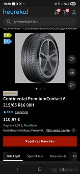Letne pneumatiky 215/65 r18 Continental dot2026 - 6