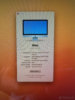 imac 27" Mid-2011 s MacOs Ventura 13.7.6 - 6
