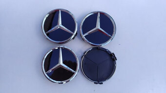 Mercedes - stredové krytky diskov 75mm - 6