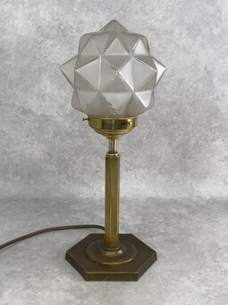Art deco stolová lampa - kubizmus 41cm - 6