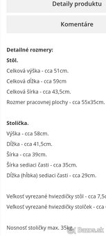 Detský stôl a stolička - 6