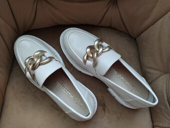 NOVÉ smotanové mokasíny \ loafery veľ. 37 (osobný odber) - 6