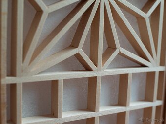 Handmade Kumiko lampa – ručne vyrobená lampa - 6