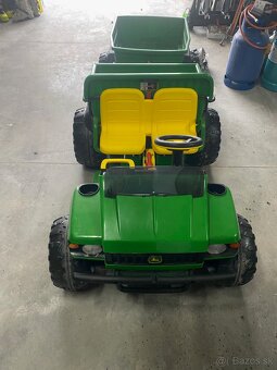 Elektrické autíčko - traktor s návesom John Deere - 6
