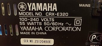 Predám mini systém Yamaha PianoCraft CRXE320 White - 6