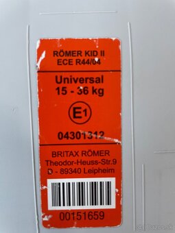 autosedačka Romer KID ll 15-36 kg zachovala - 6